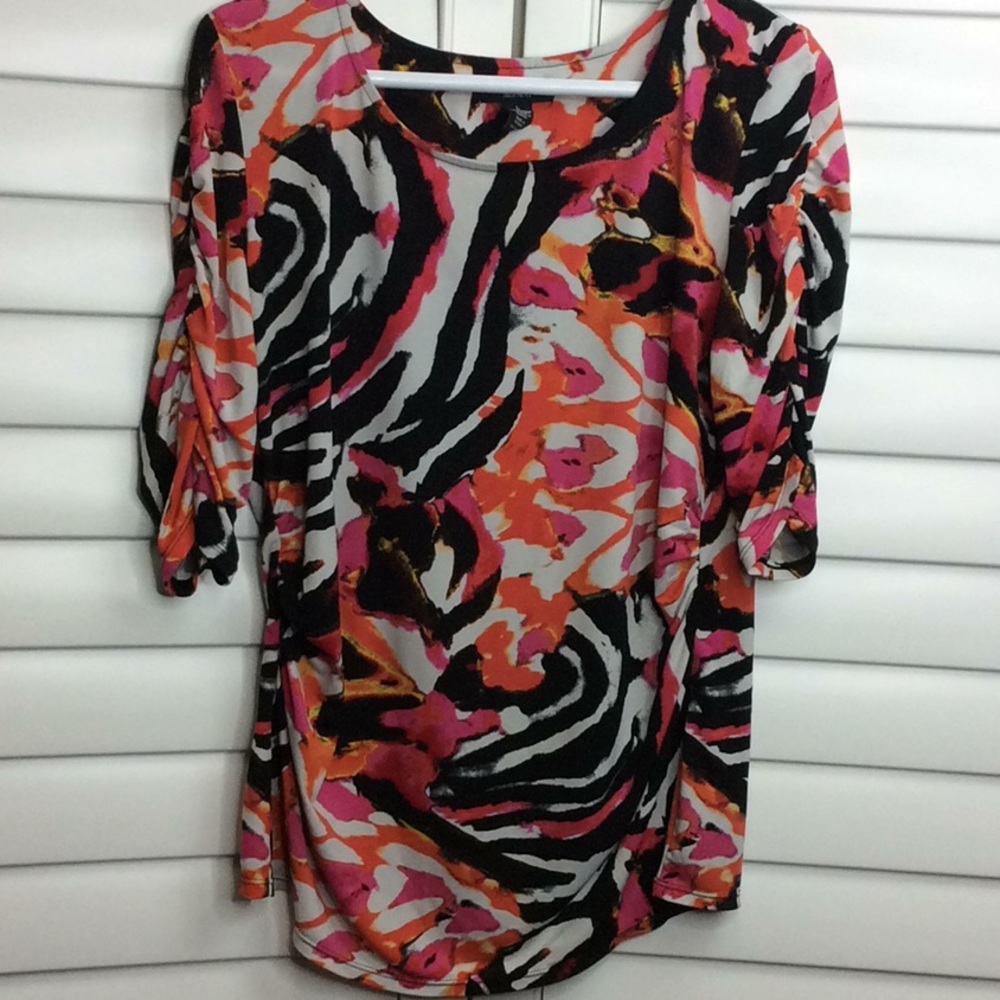 🚫sold🚫Alfani Multicolored Geometric Blouse